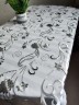 Скатерть с узором серебристая астра 100x180см