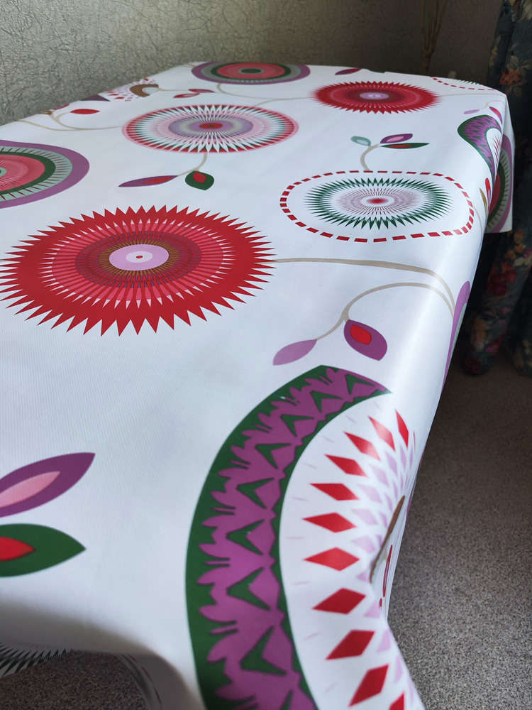 Клеенка цветная carnelia шестеренки 140x140см