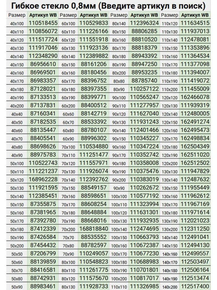 Скатерть гибкое стекло 0,6мм120x90см прозрачная силиконовая