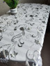Скатерть с узором серебристая астра 60x160см