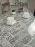 Скатерть с узором серебристые розы 100x120см