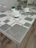 Скатерть с узором серые квадраты 120x140см