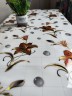 Скатерть с узором рыжая лилия 100x120см