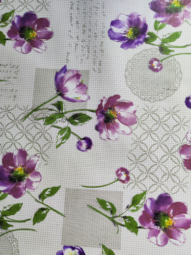 Клеенка цветная print цветочная композиция 137x200см