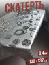 Скатерть цветная metallic геометрия 120x137см