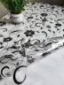 Скатерть с узором серебристые цветы 80x120см