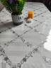 Скатерть с узором серебристые цветения 100x200см