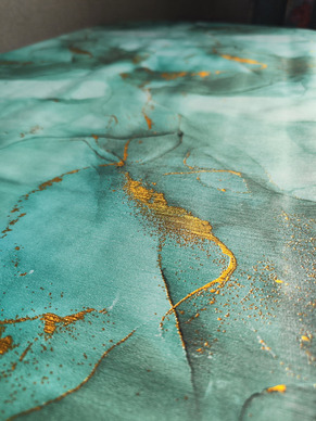 Скатерть цветная belle голубая лагуна 140x200см